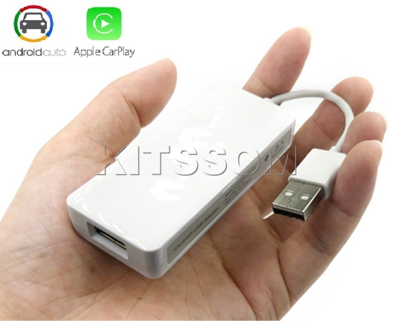 Módulo Interface Dongle Carplay para Iphone via Cabo ou Sem Fio, e ANDROID Auto via Cabo