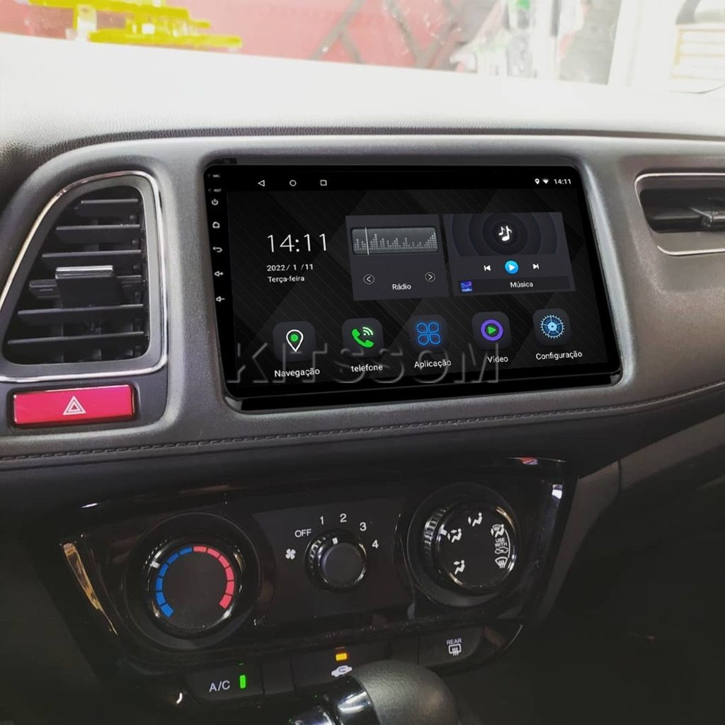 Multimídia Honda HRV 2014 2015 2016 2017 2018 2019 2020 2021 KS Carplay 9"