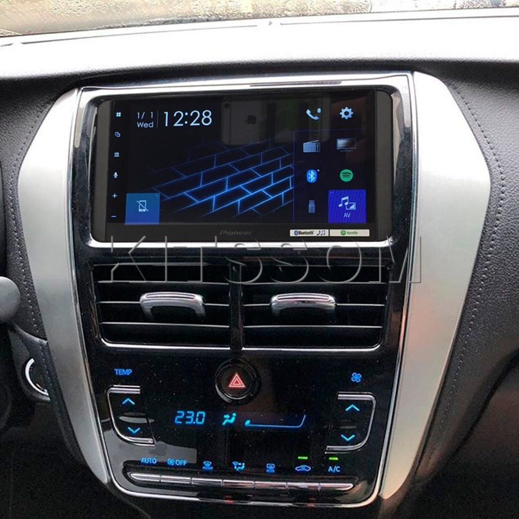 Multimídia Pioneer Yaris 2017 2018 2019 2020 2021 AC DIG Carplay Android Auto TV 7"