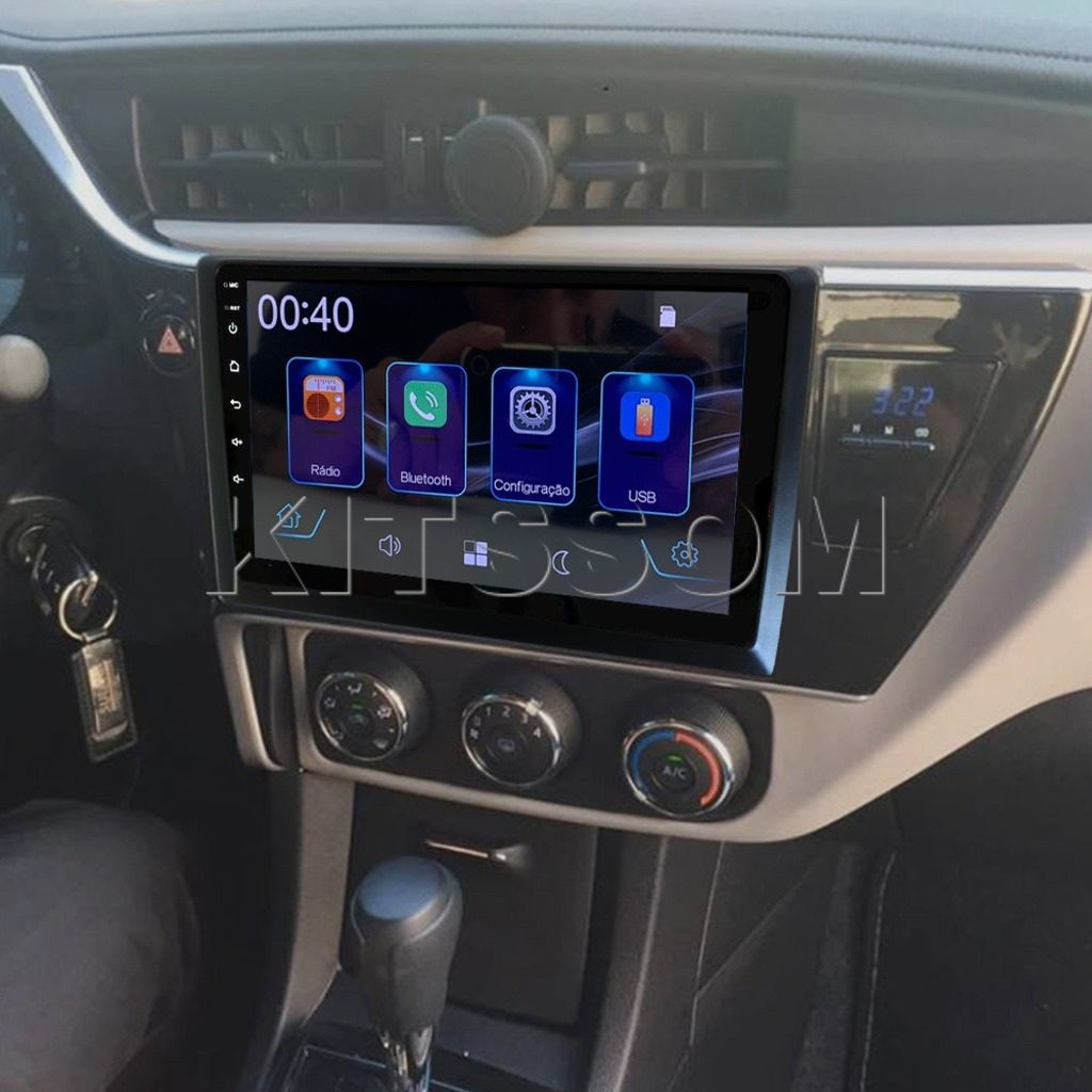 Multimídia Corolla 2017 2018 2019 KS Connect Carplay 9"